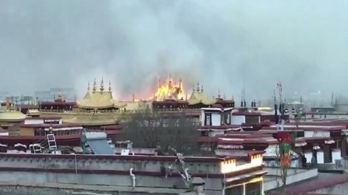 大昭寺僧侶曝光，官方有關大昭寺火災的報導皆為謊言。