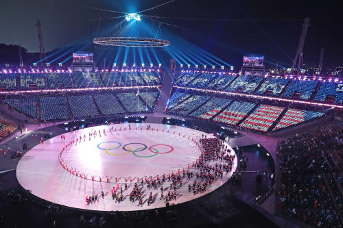2018年韓國平昌冬奧會開幕式。