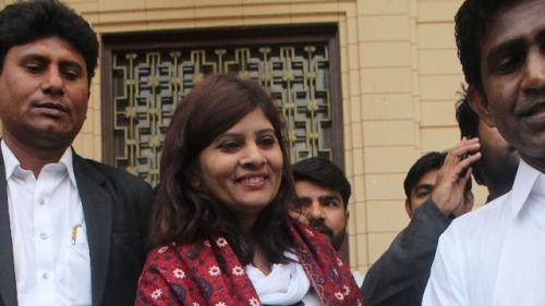 克里斯納．庫馬里．庫赫裡（Krishna Kumari Kohli）星期天當選巴基斯坦參議員