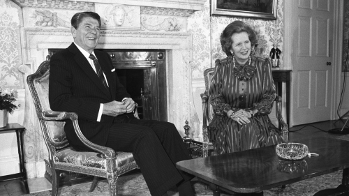 里根总统与撒切尔夫人。