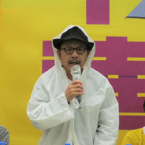 保卫香港自由联盟发言人韩连山到场发言