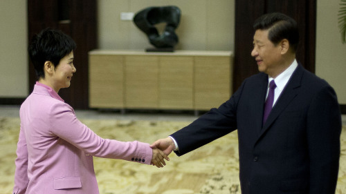 李小琳与同为太子党的习近平。