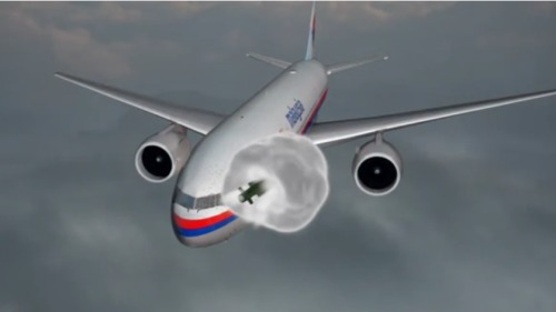 荷蘭安全委員會發布，演示俄山毛櫸導彈對MH17造成損害的視頻