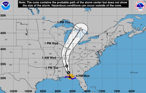 “阿尔伯托”风暴将至美国多州进入紧急状态