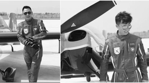 天空联盟特技飞行队成员张成、邓然7月13日训练时不幸遇难。（网络图片）