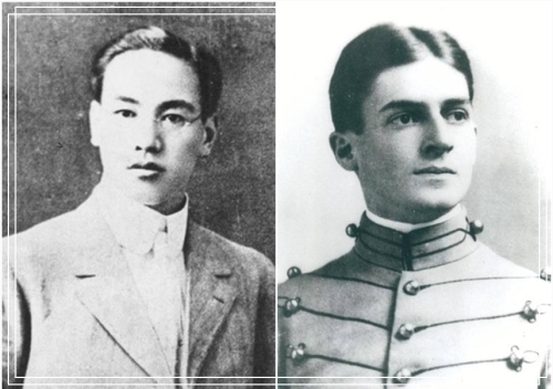出生於19世紀末的兩位英雄，都有著英朗的軍人儀表。