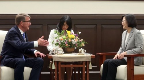 总统蔡英文与卡特会面