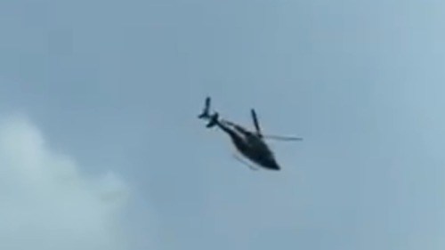 北京一架直升机坠落伤亡不明
