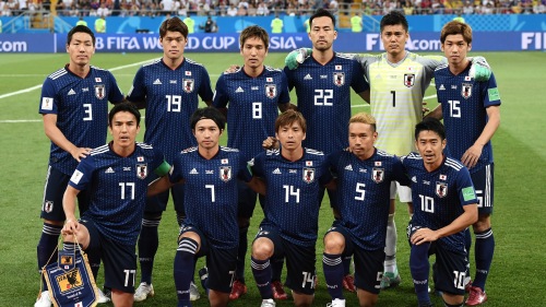 2018年世界盃期間，日本足球隊員。