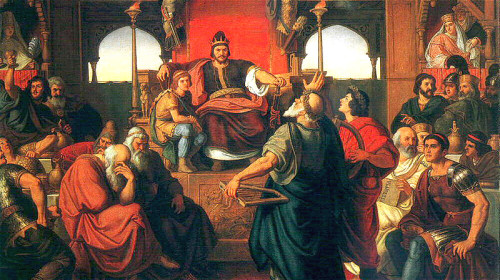 匈奴王阿提拉征服了罗马帝国及欧洲，图为Mór Than的作品：阿提拉的饮宴。