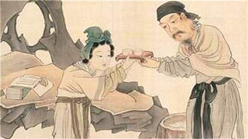 贤德丑女孟光嫁给名士梁鸿，夫妻共谱“举案齐眉，相敬如宾”的佳话。