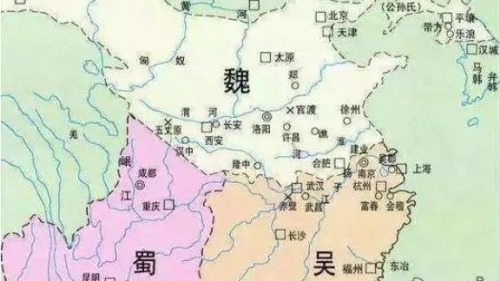 三國時代的行政地圖。（網絡圖片）