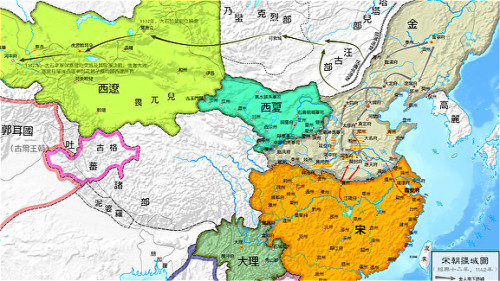 宋朝疆域图