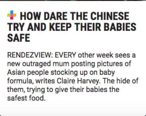 澳洲媒体反常发文：支持中国人抢奶粉！为他们鼓掌