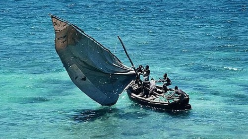 莫桑比克传统渔船