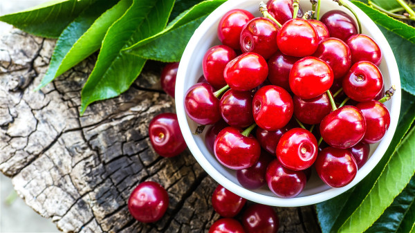 櫻桃含有的花青素等生物素可促進血液循環，對消除肌肉酸痛十分有效。
