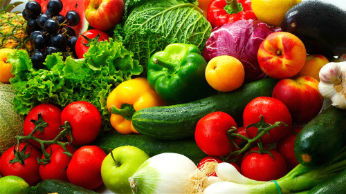各色食物搭配食用，让人身体健康，抗老又防病。