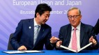 歐盟和日本協議阻擊中國「一帶一路」(圖)