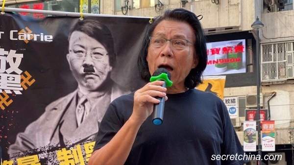 参选太子选区的律师黄国桐呼吁港人坚持抗争，不要放弃。（图片来源：周秀文／看中国摄影）