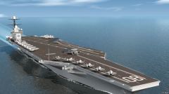 美國海軍將再添兩艘福特級核動力航母(圖)