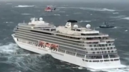 挪威維京號游輪遇險 當局要出動直升機救援