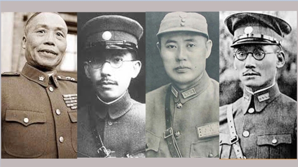 国民党陆军上将李宗仁、唐生智、傅作义、龙云