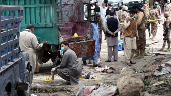 2019年4月12日，巴基斯坦奎達市一座果菜市場發生炸彈爆炸，釀成至少20人死亡及30人受傷的慘劇