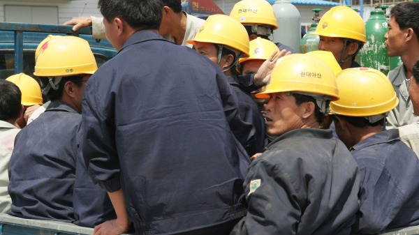 朝鲜海外劳工示意图