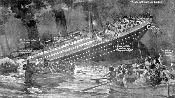 1912年4月14日那個恐怖的夜晚，泰坦尼克號發生沉船災難。