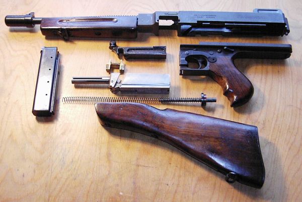M1928A1型湯普森衝鋒槍分解圖
