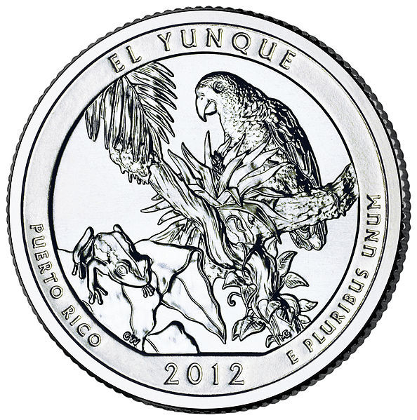 波多黎各雲雀國家森林公園流通紀念幣