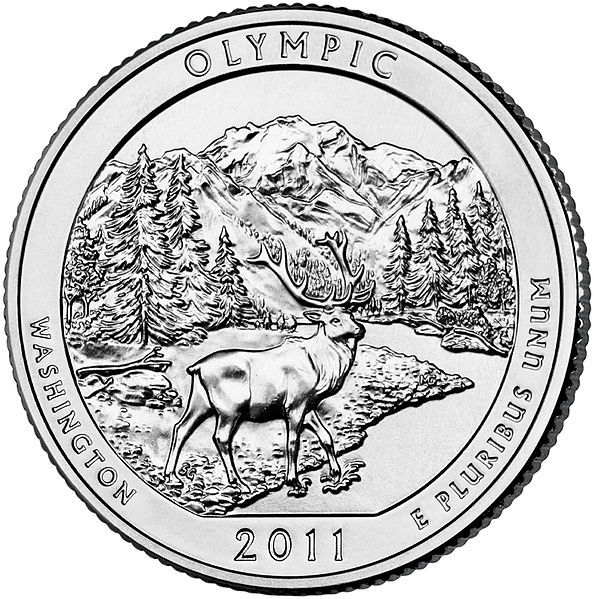 華盛頓州奧林匹克國家公園流通紀念幣
