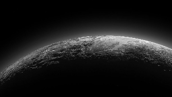 NASA拍摄的冥王星表面。