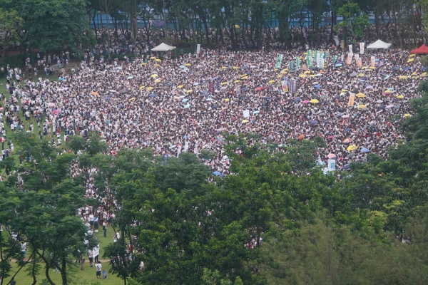 2019年6月9日，香港百万大游行。