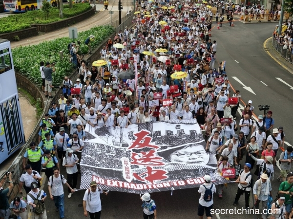 大陆主要媒体只字未提6月9日香港百万人“反送中”游行。