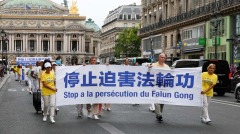 反迫害20週年法輪功學員巴黎遊行(組圖)
