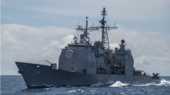 中共剛發國防白皮書美艦再過臺灣海峽臺灣回應(圖)