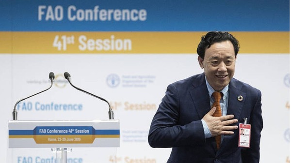6月23日，中國農業農村部副部長屈冬玉當選為聯合國糧農組織秘書長，是首度出任此職的中國人