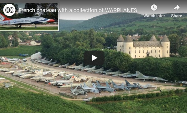法国堡主私人拥110架战机宛如一座空军基地