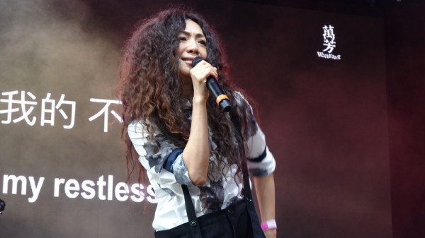 歌手万芳在纽约中央公园“夏日舞台”音乐祭第4届“台湾之夜”演唱多首经典名曲，并以脍炙人口的“新不了情”带起大合唱。