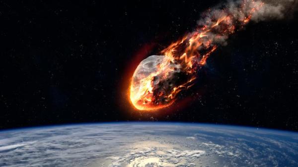 小行星撞击地球，造成大陆板块变迁以及全球火山爆发。