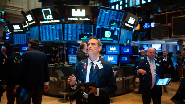 图为纽约证券交易所场内一景。