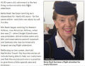 空姐八旬仍上機欲效英女王工作60年(圖)