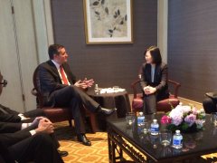 和蔡英文会面受中共阻扰美官员强势回应(图)