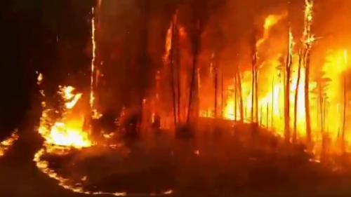 加州著名酒乡纳帕郡（Napa County）与索诺马（Sonoma County）郡爆发野火，波及周遭8郡，原本热闹的市中心被烧成白地，一夕之间成废墟。(16:9) 
