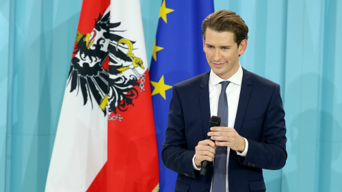 年仅31岁的人民党主席库尔茨在奥地利大选中获胜，他领军的中右翼人民党得票率为31.7%。(16:9) 
