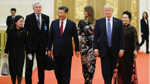 川普在11月8日至10日訪問中國。