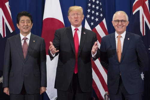 川普會見日澳領袖 討論朝鮮及中國問題