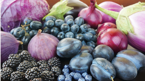 紫色食物有益健康。