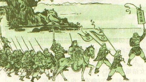 太平天國士兵行軍圖。（圖片來源: 維基百科）